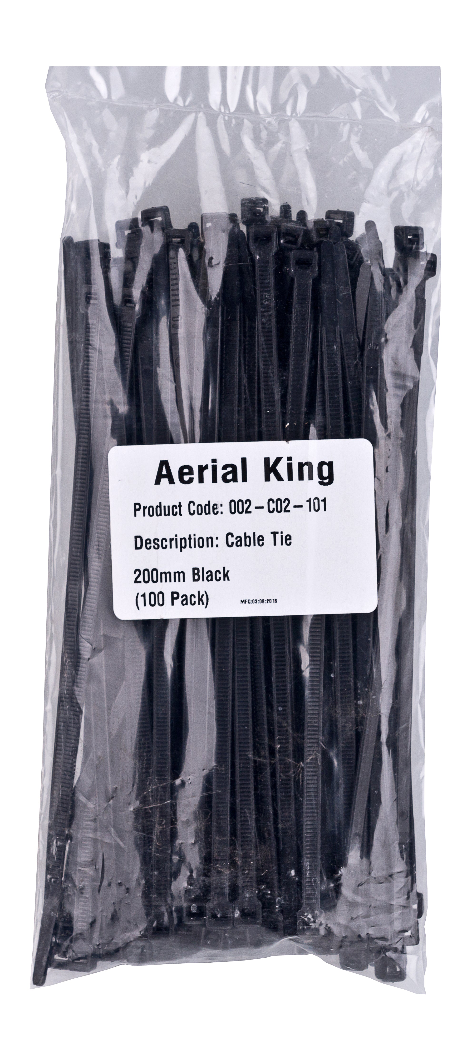 Cable Tie 205 Mm Black (100/Pac