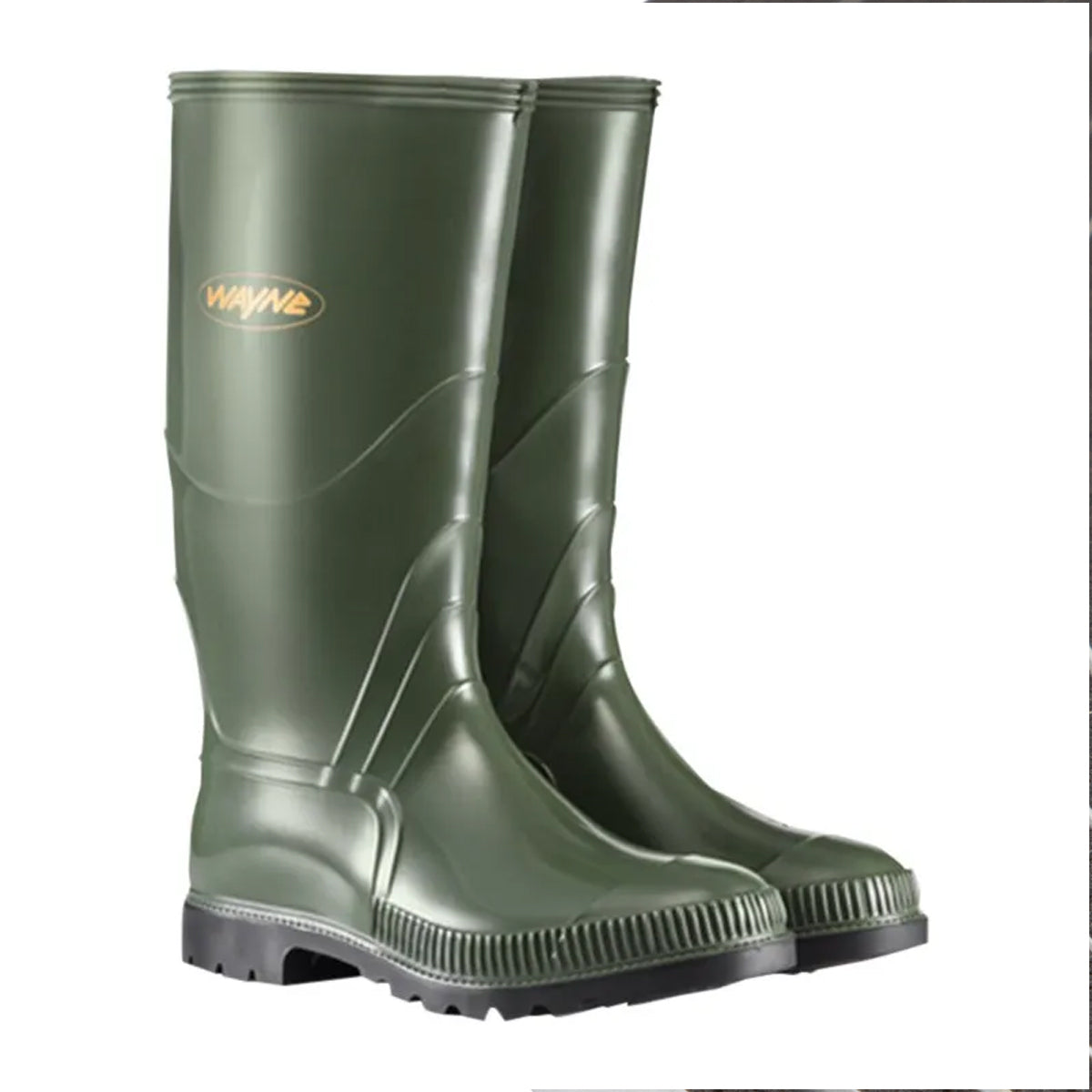 Wayne Gumboots Mens Olive/Black F1090 Size 6