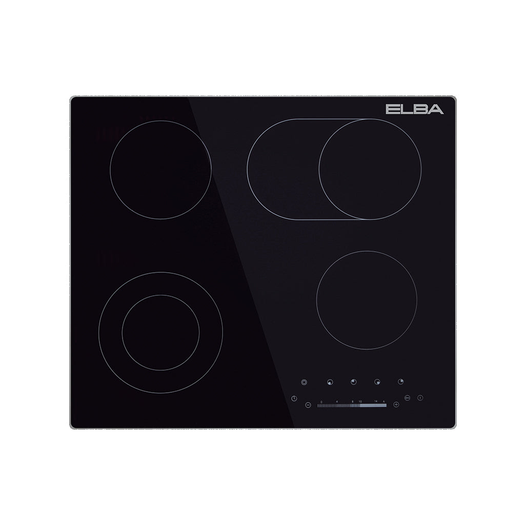 Elba Classic 60Cm 4 Zone Ceran Hob- Black