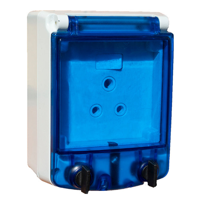 Outlet Box With Pc/Blue Cover Pso 1 176x132x94mm 040 608