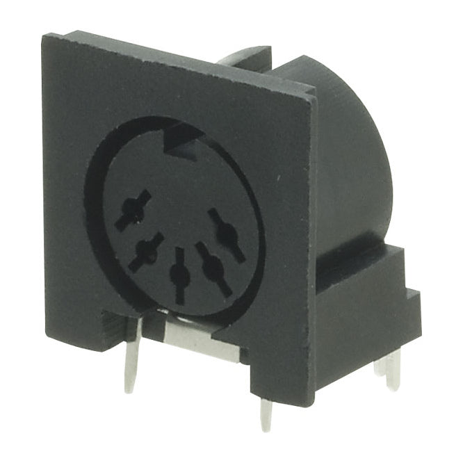 Socket Din R/A 5 W 180 D Pcb 05 Fpr