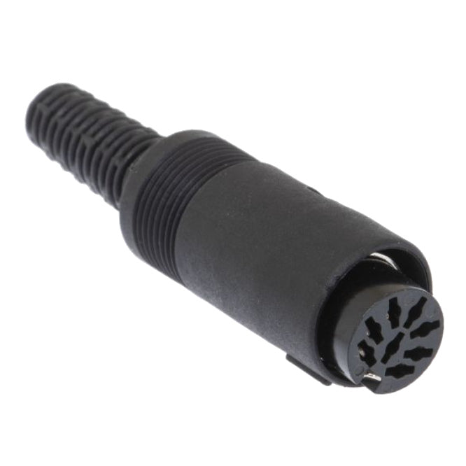 8 P Mini Din Socket W/Sleeve 240 2025 08 A