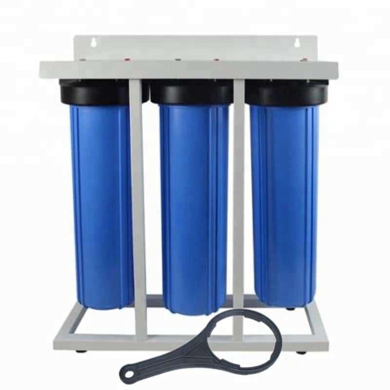 3 Stage Big Blue Water Filter With Cartridges (On Stand) - Livestainable.co.za
