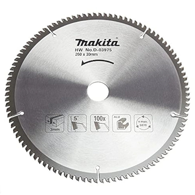 Blade C/Saw Aluminum 260x30x100 T 10 D 03975