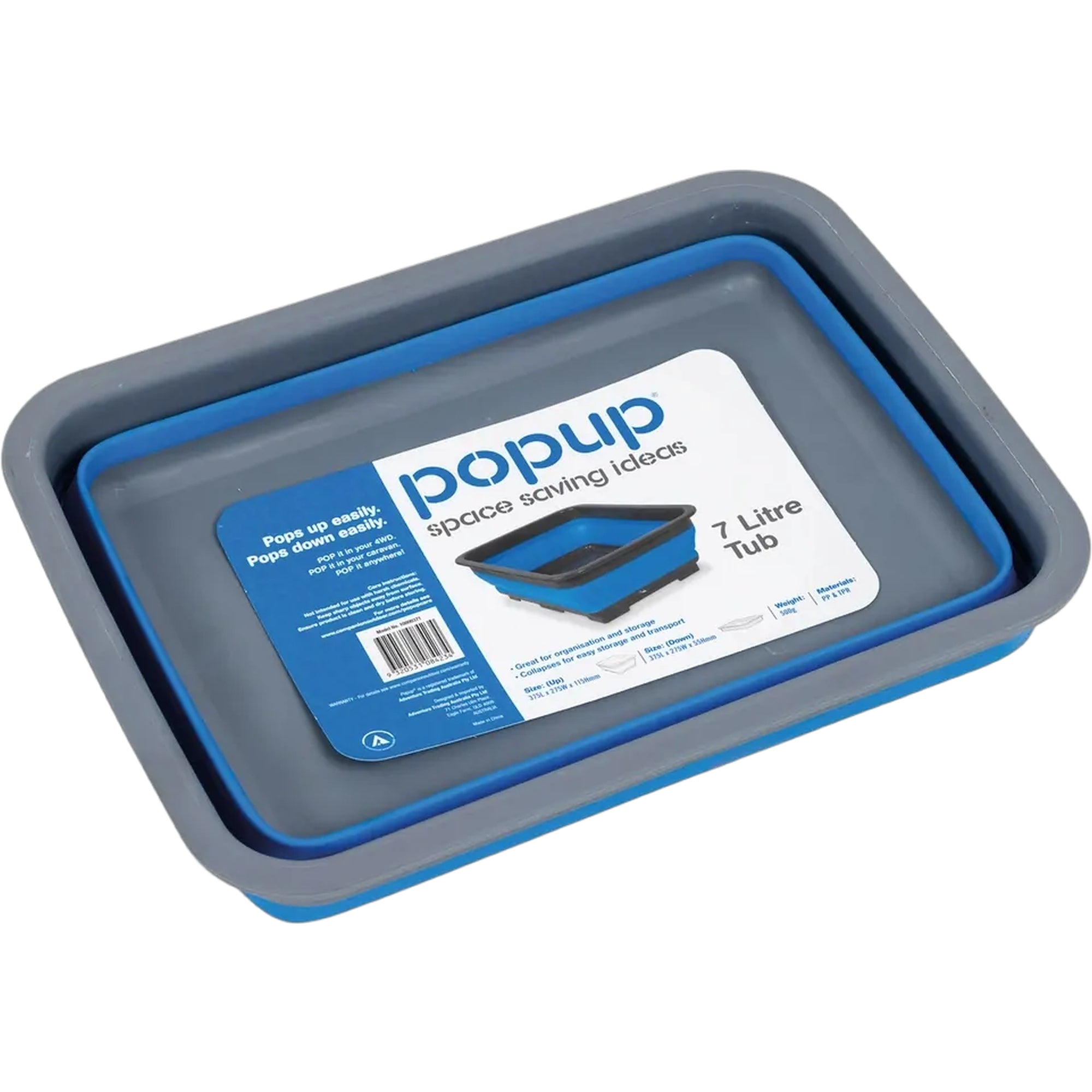 Popup Popup Tub 7 L Blue
