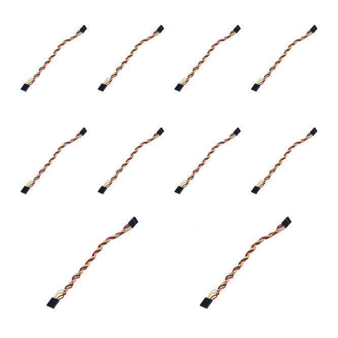 4 Pin Sil Socket Connector Leads 200mm 10/Pack 10220003