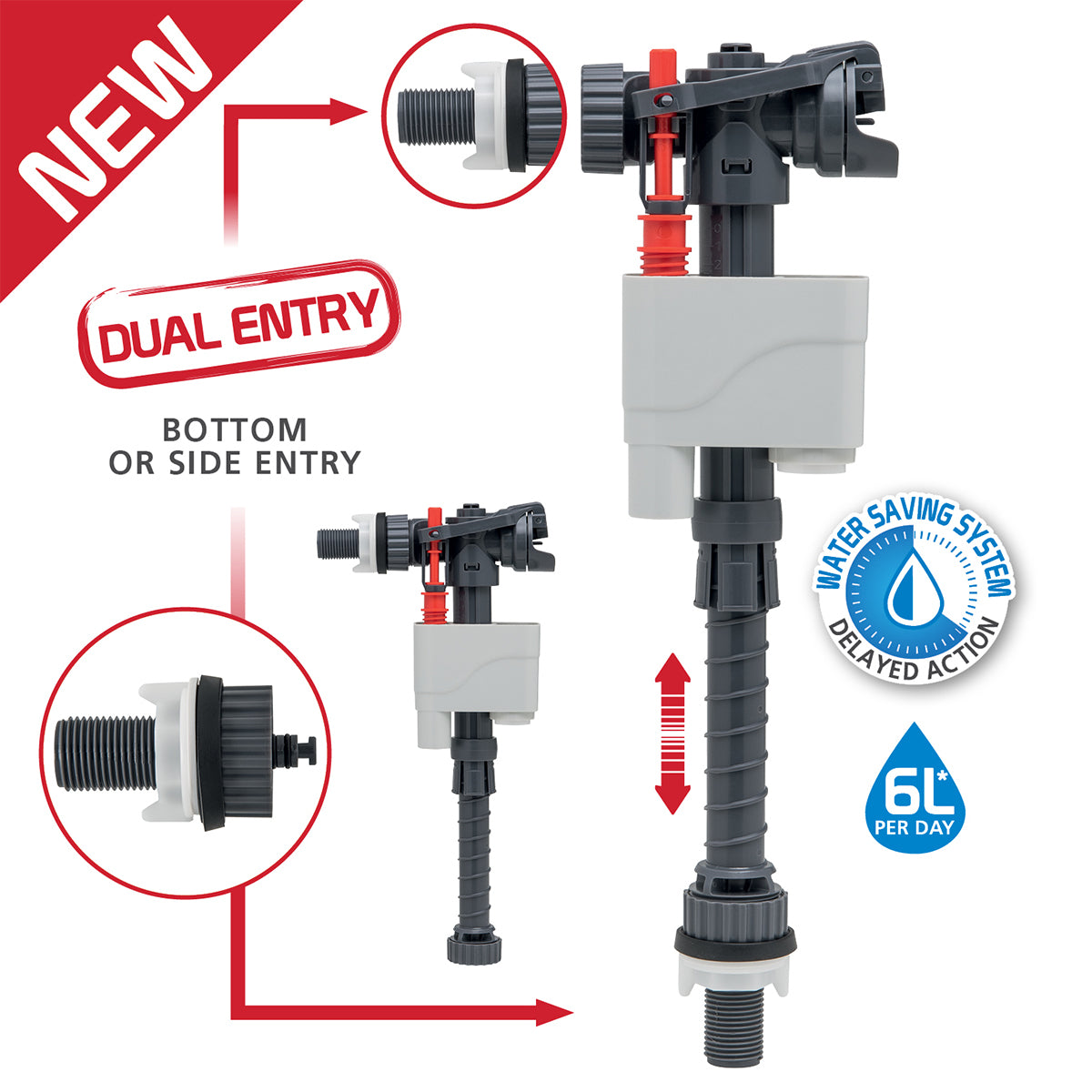 Wirquin Valve Doblo Universal Inlet 1/2 Inch (Box)