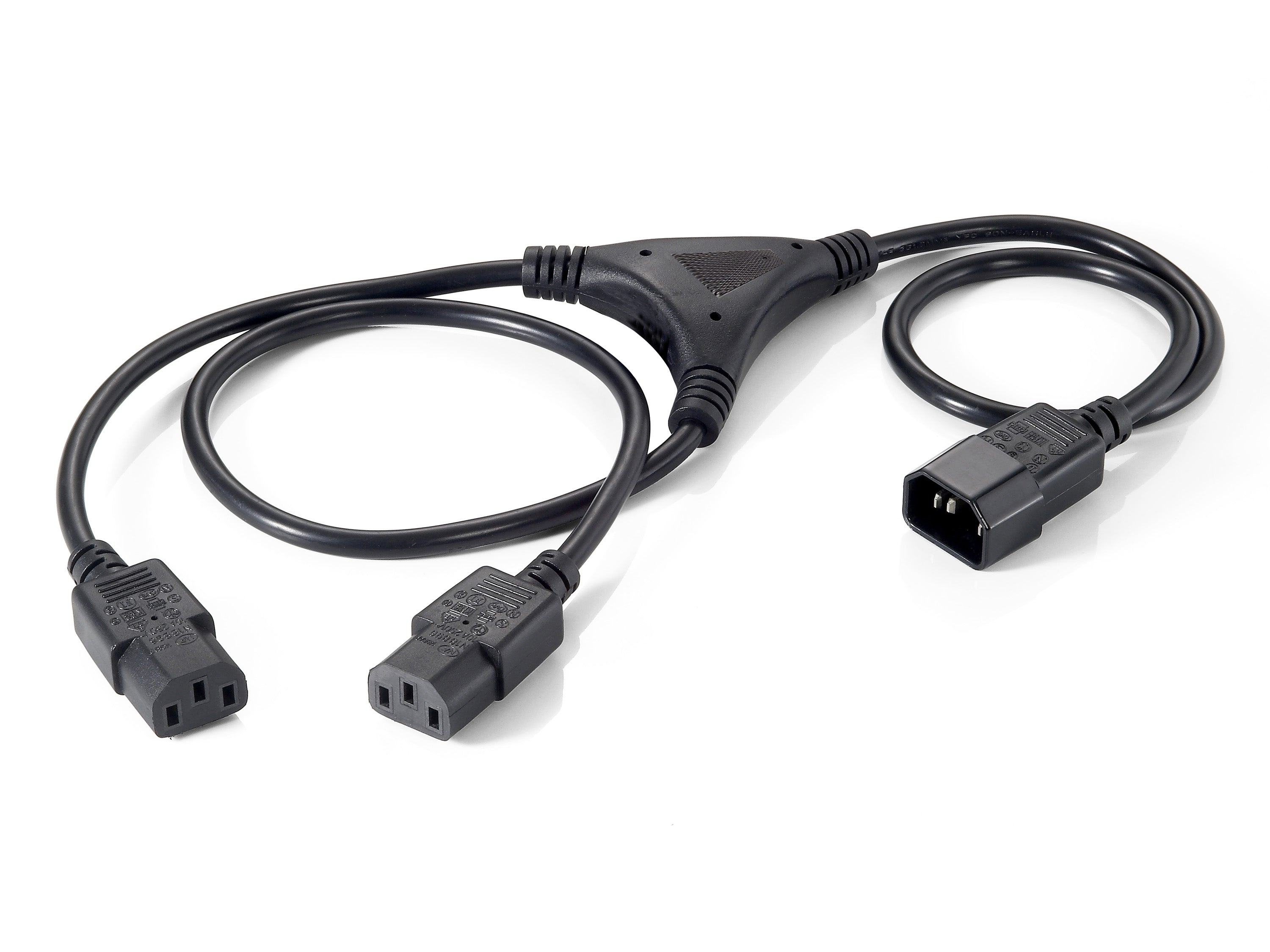 Equip Power Extension Cable 1.6M C14 to C13 Y-Split 2 x 1