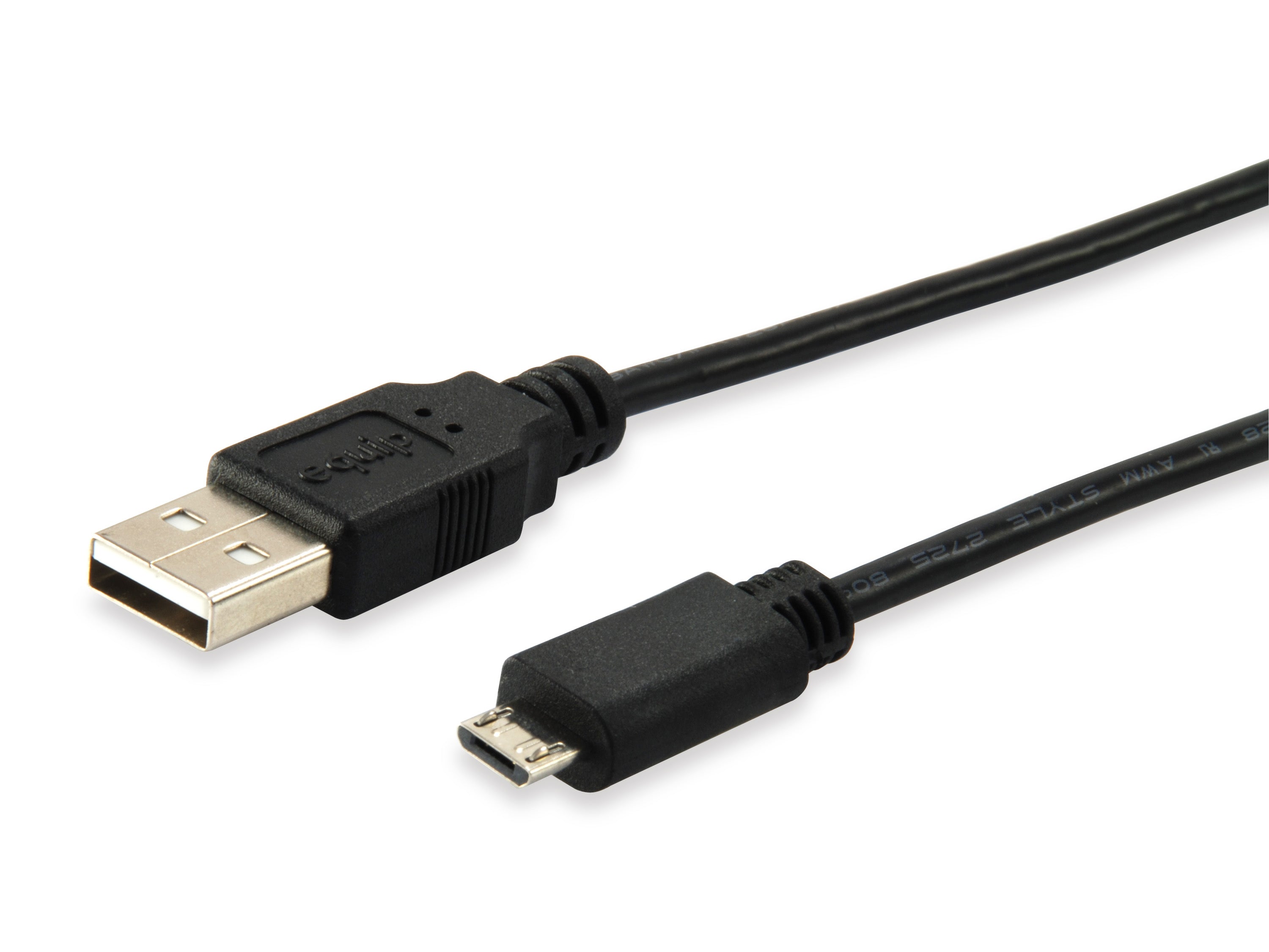 Equip USB 2.0 Cable A/M to Micro B 1M Black for Data Transfer