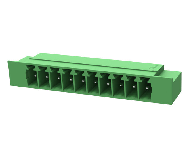 Terminal Block R/A Pcb Mnt 10 W P=3.5 Green 15 Edgrmg 3.5 10 P 14 00 Ah