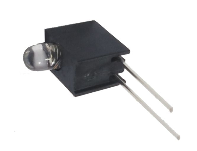 Clear Blue 3mm Led In R/A Black Holder 190780