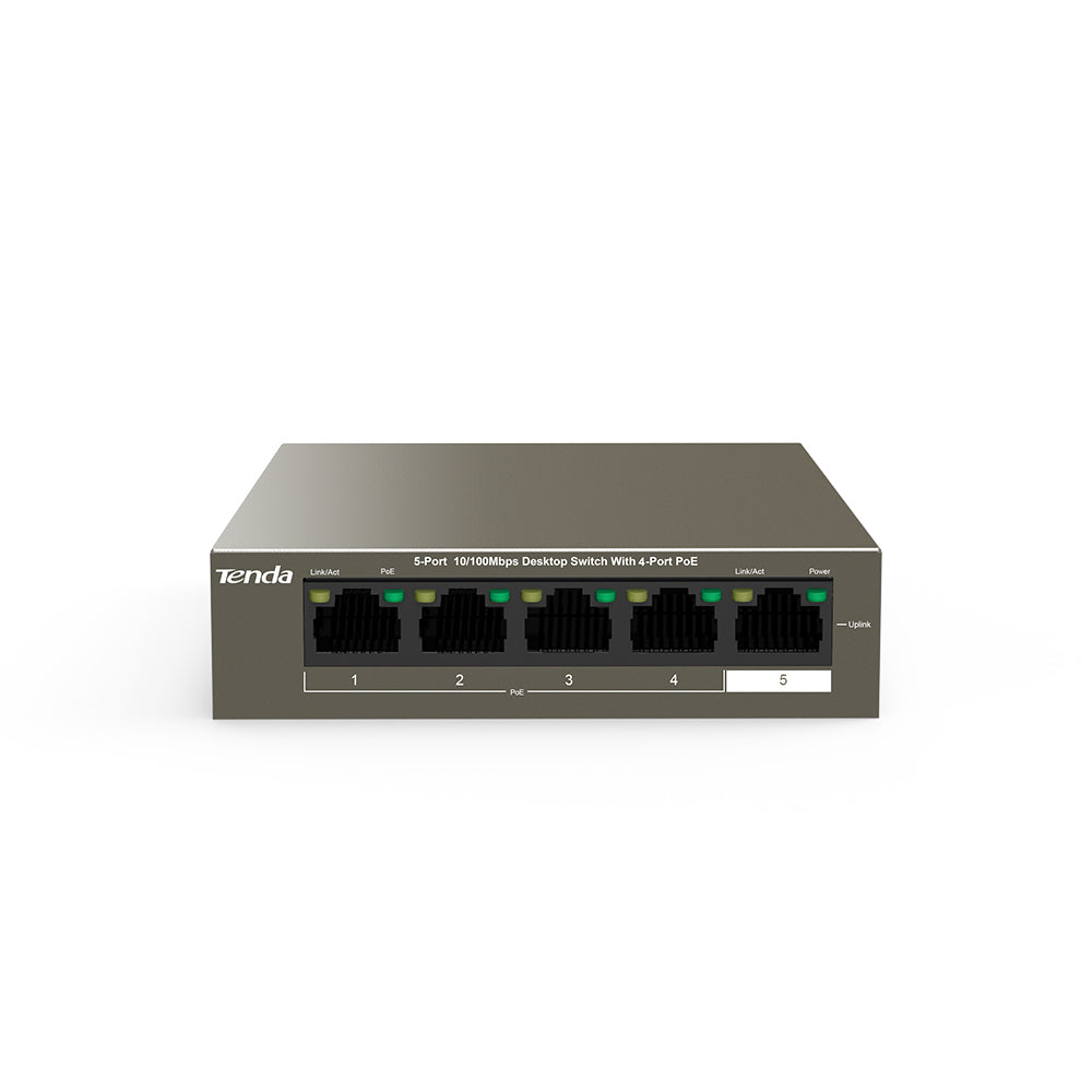 Tenda 5-Port 10/100Mbps Desktop Switch With 4-Port PoE