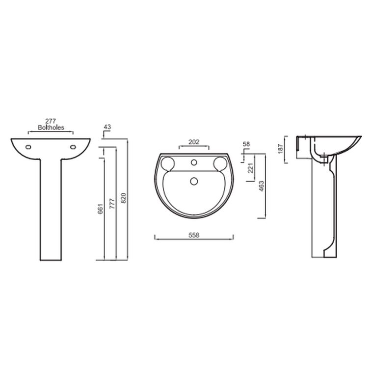 Lecico Atlas Full Pedestal