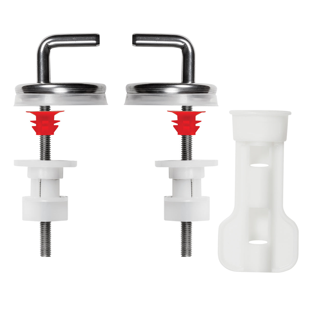 Wirquin Seat Hinge Set Club S/Steel (Bag)