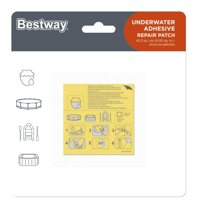 Underwater Adhesive Repair Patch 6.5cm X 6.5cm - Livestainable.co.za