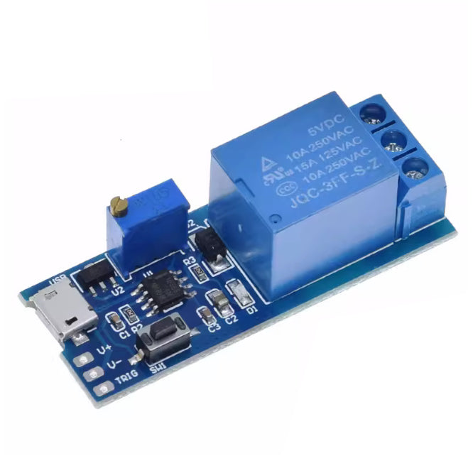Delay On Adjustable Timer 6.3 30 V 0 10 Sec Blue Board 250587