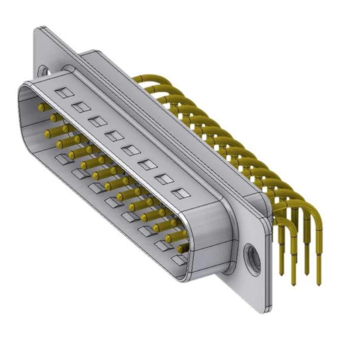 25 W R/A Male D Sub Connector 25 Mdr6