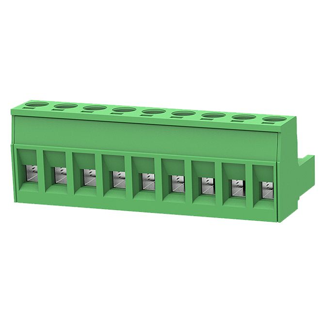 Terminal Block Socket Str In Line P=5mm 10 W Green 2 Edgk 5.0 10 P 14 00 Z(h)