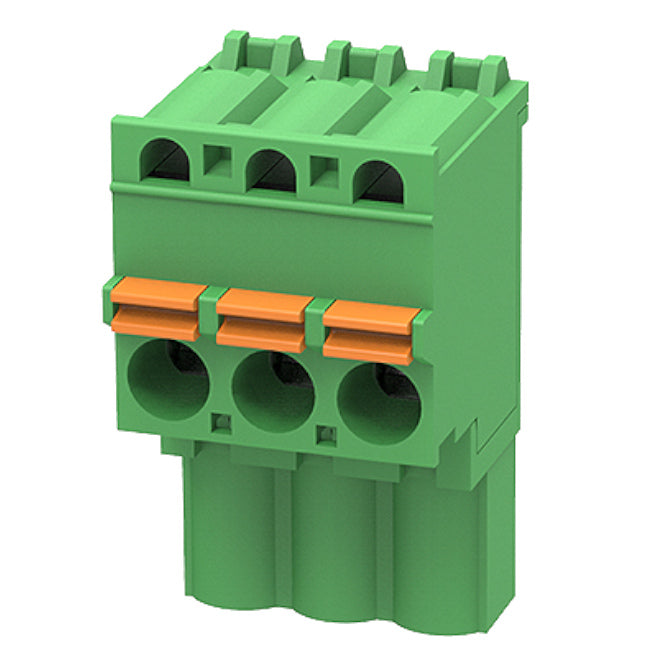 Terminal Block 3 W 5.08 R/A Plug In Press 2 Edgkdb 5.08 03 P 14 00 A(h)