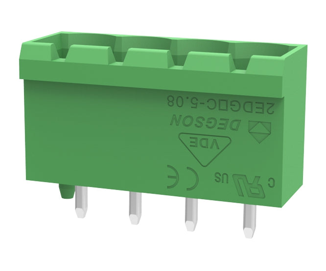 Header Str Pcb Mnt 04 Pin C 5.08 2 Edgvc 5.08 04 P 14 100 Z(h)