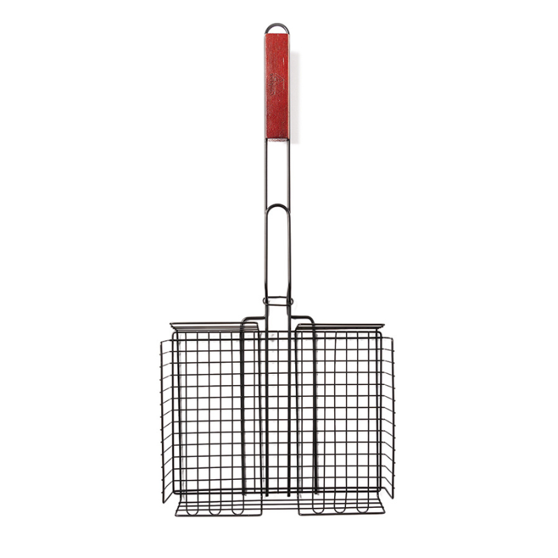 Campfire Deep Grill Basket Handle Non Stick