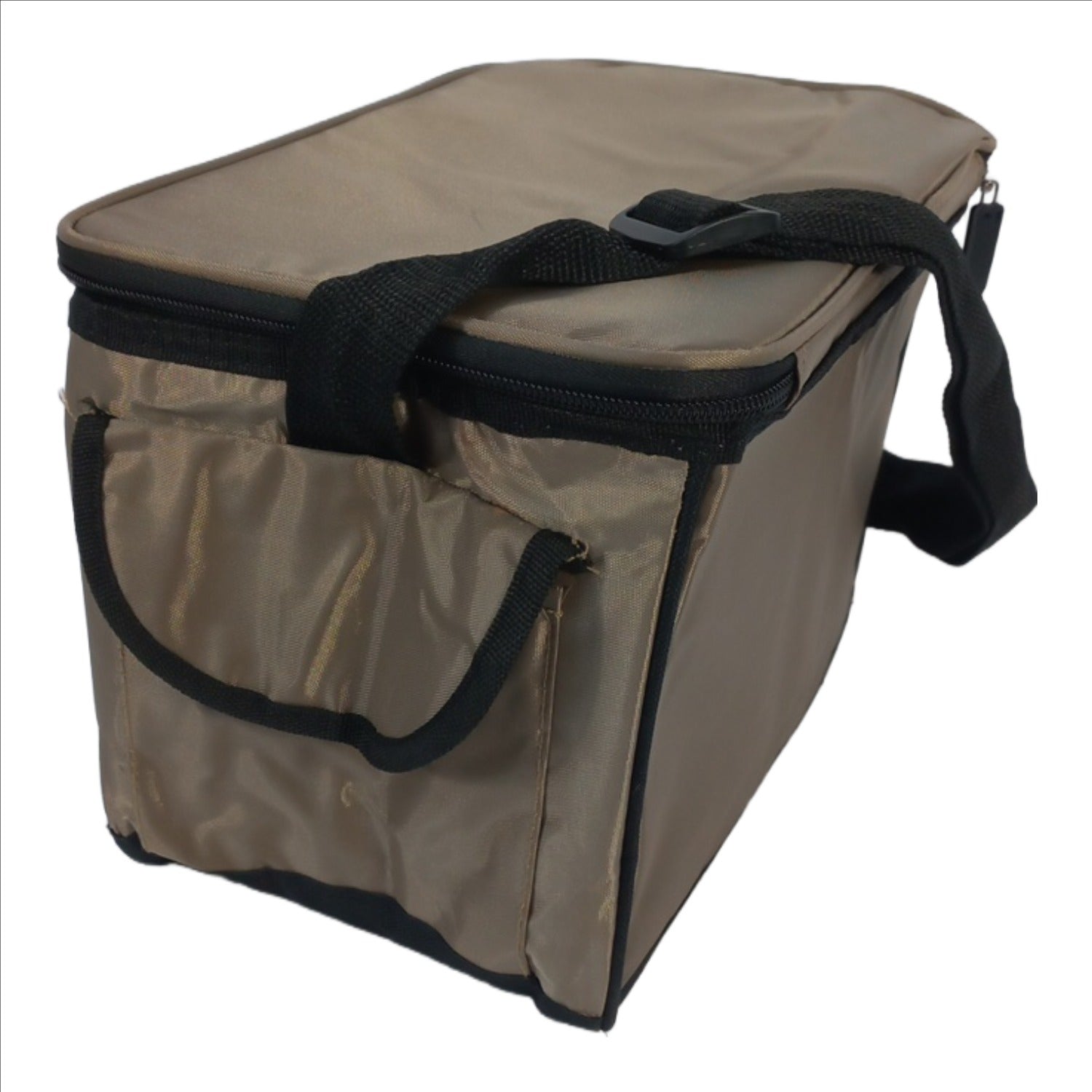 Seagull 12 Can Nylon Coolbag Beige