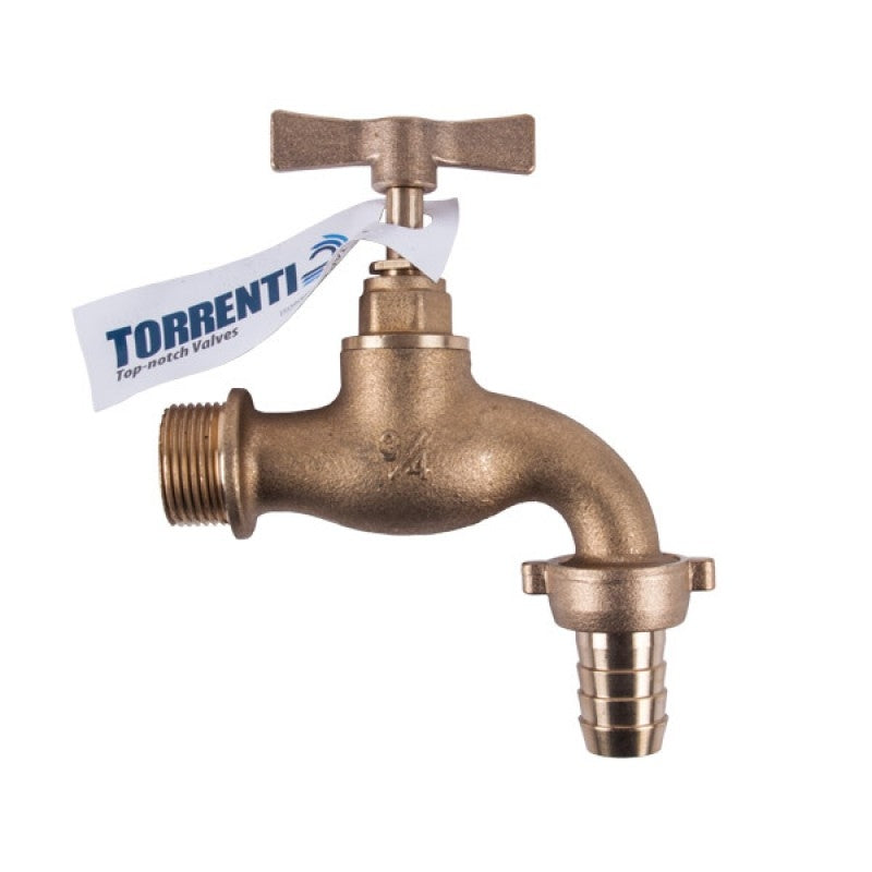 Torrenti Tap Brass Hose H/Duty 15 Mm