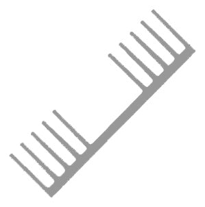 Heatsink Extrusion Mill 10 Fin Flat 3 M P033995 6063 T6 3000