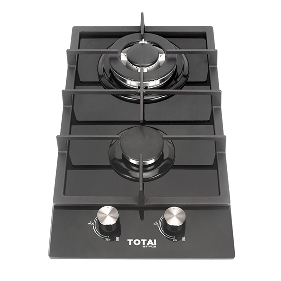 Totai 2 Burner Gas Hob Gas On Glass