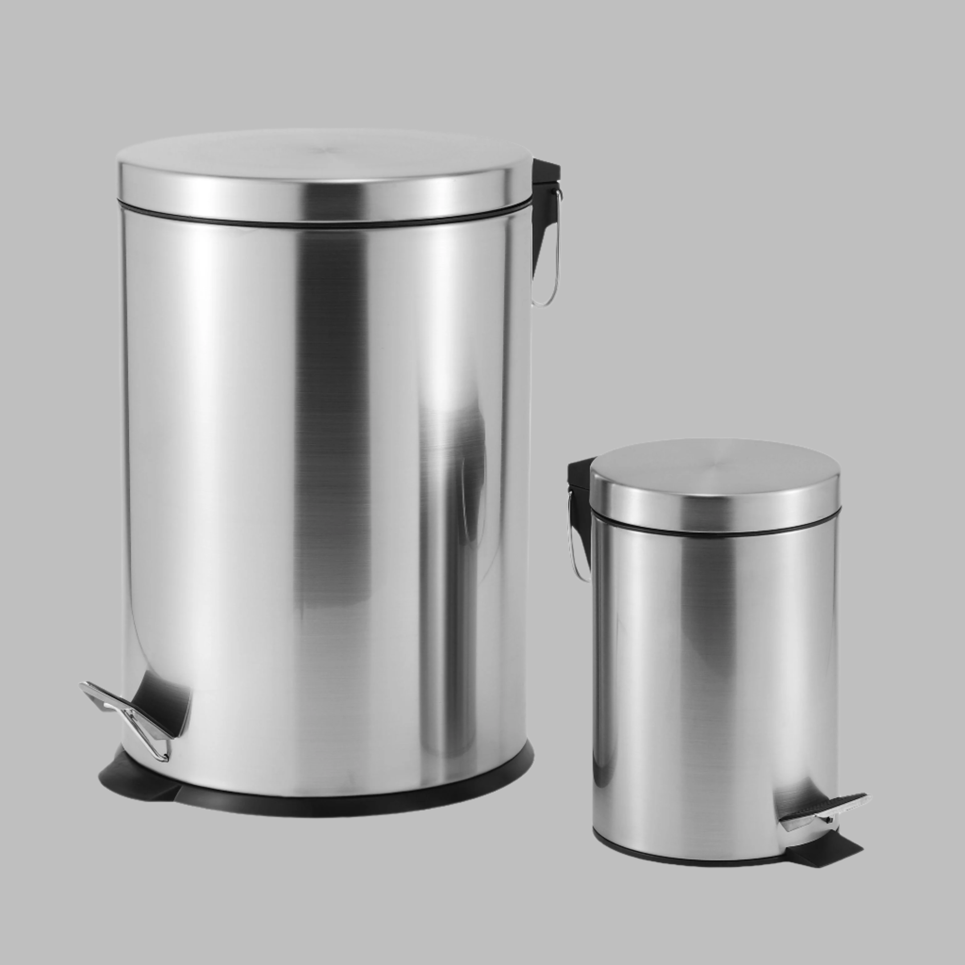 3 L + 20 L Steel Pedal Bin Combo Set Roma