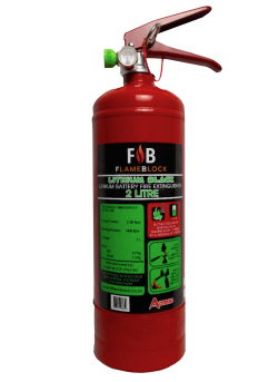 Flameblock Lithium Battery Fire Extinguisher 2 Liter
