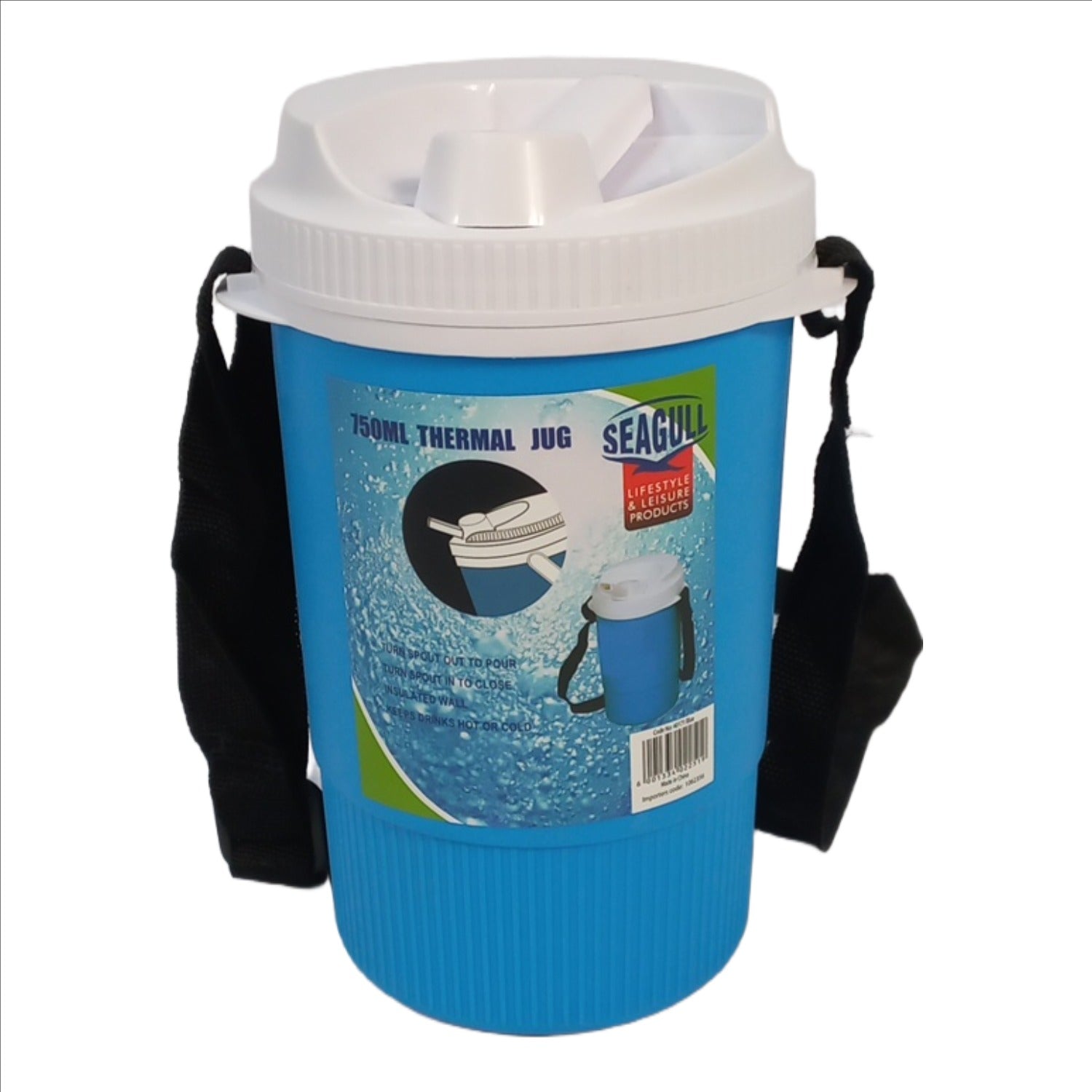 Seagull 750 Ml Thermal Jug With Spout Blue