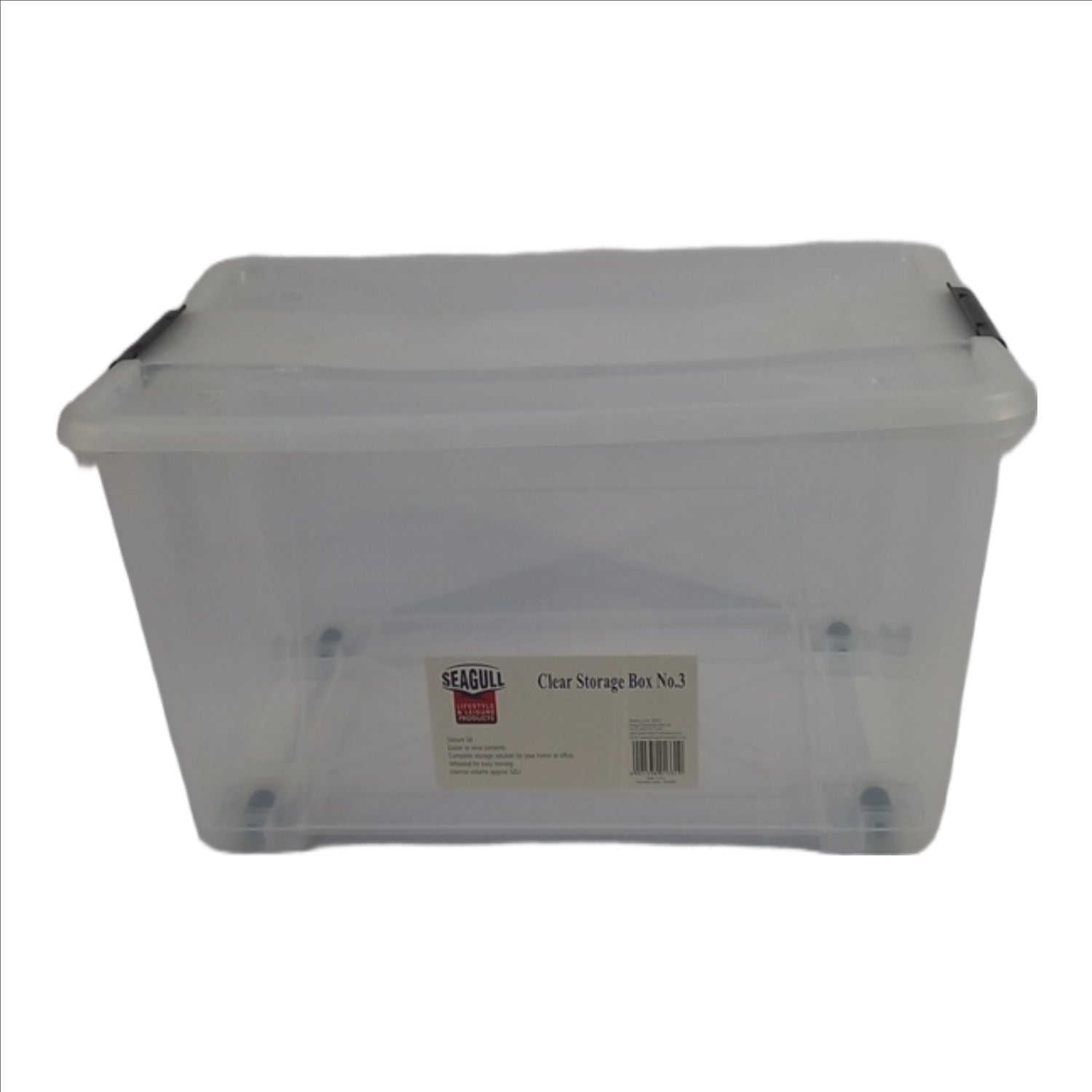 Seagull Clear Storage Box No.3 42 Lt