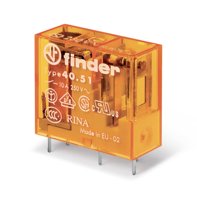 Pcb Mount Relay Spdt 12 A 24 Vac Rect 5 Pcb 40.51.8.024.0000