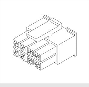 Housing Recep Dil 10 W 43025 10 43025 1000