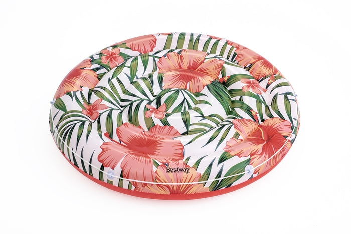 The Bestway Peaceful Palms Island Is The Perfect Resting Spot For Pooltime Serenity. This Extra Large Round Pool Island Features Dreamy Tropical Graphics That Will Take You Away To A Beachy Oasis. The Wraparound Grab Rope Makes It Easy To Get Onboard A... - Livestainable.co.za