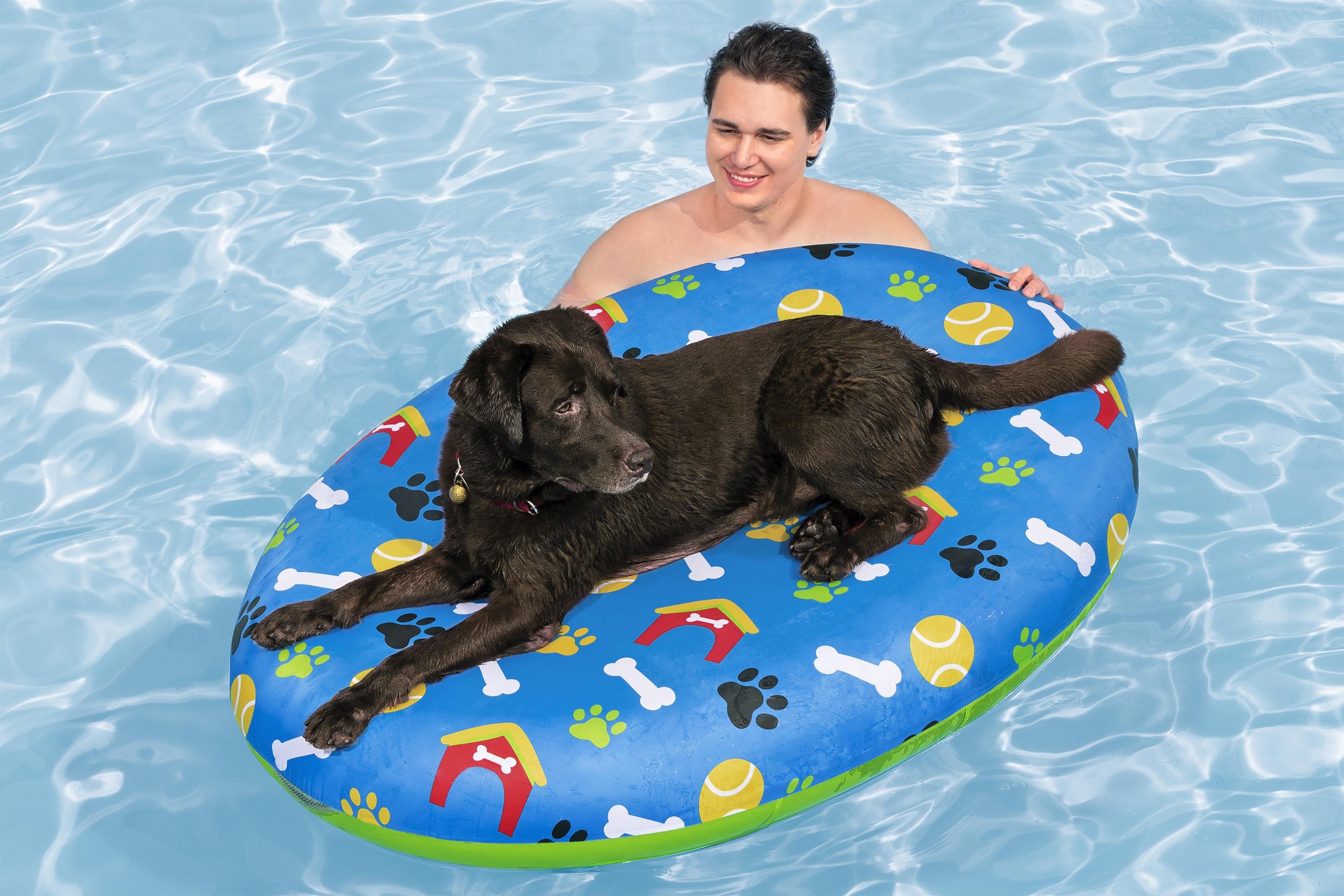 Bestway 1.56m X 1.12m Fetchin' Fun Pet Pool Float