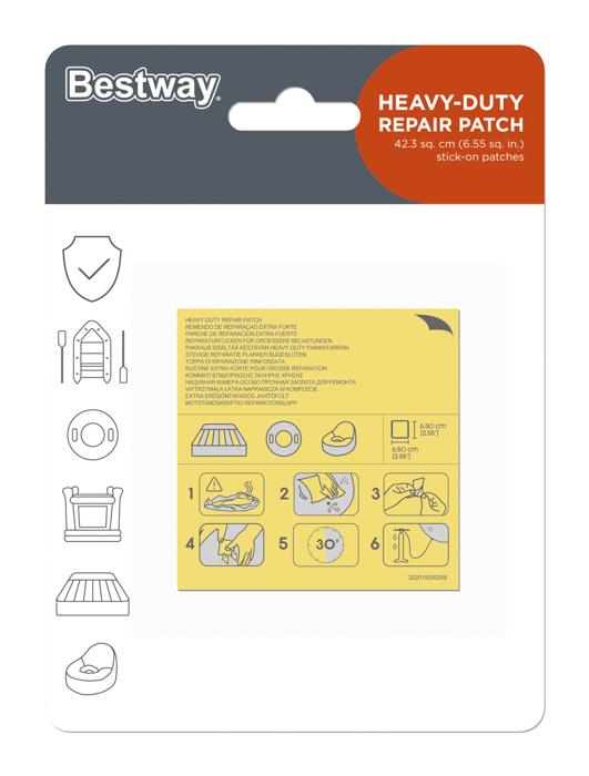 Heavy Duty Repair Patch 42.3cm² Stick On Patches - Livestainable.co.za