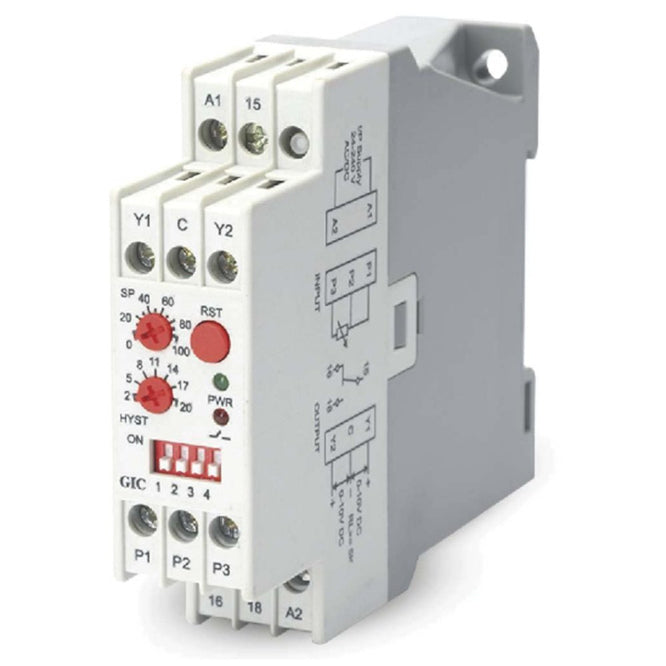 Temperature Control Relay 24 240 Vac/Dc (Uses Pt100) 47 A3 D412