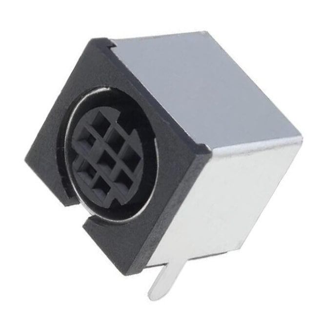 Socket Mini Din 8 P R/A Pcb Shielded 08 Fprm