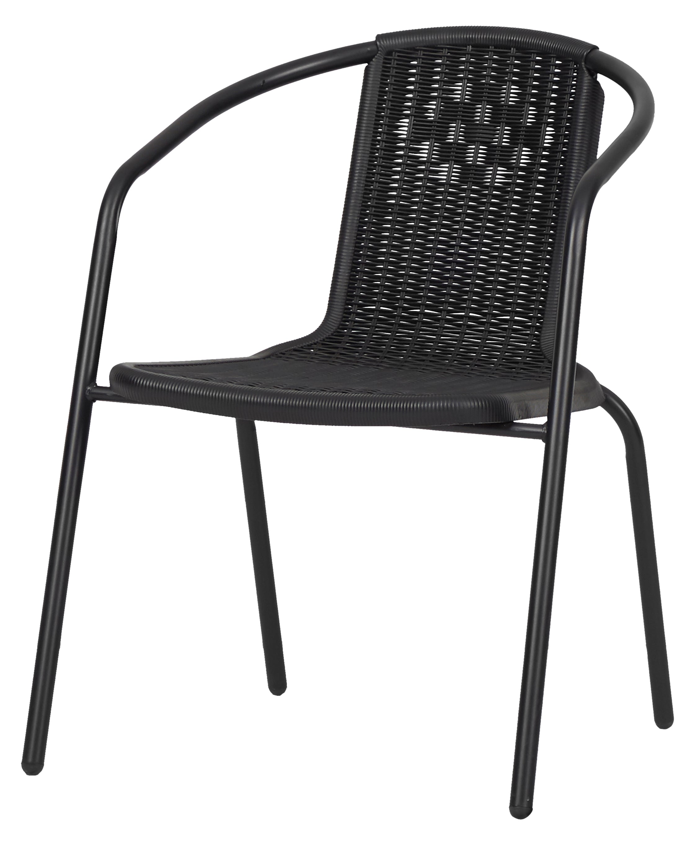 Bistro Chair Stackable Black - Livestainable.co.za