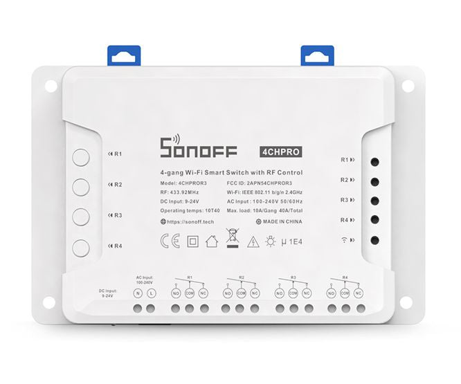 4 Ch Pro R3 Smart Wi Fi / Rf Wireless Switch 220 Vac 4 Chpror3