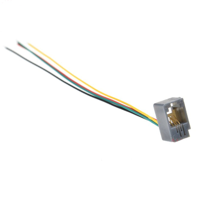 Rj9 Modular Socket 4 P4 C Open End Wire 4 W4 Pwe