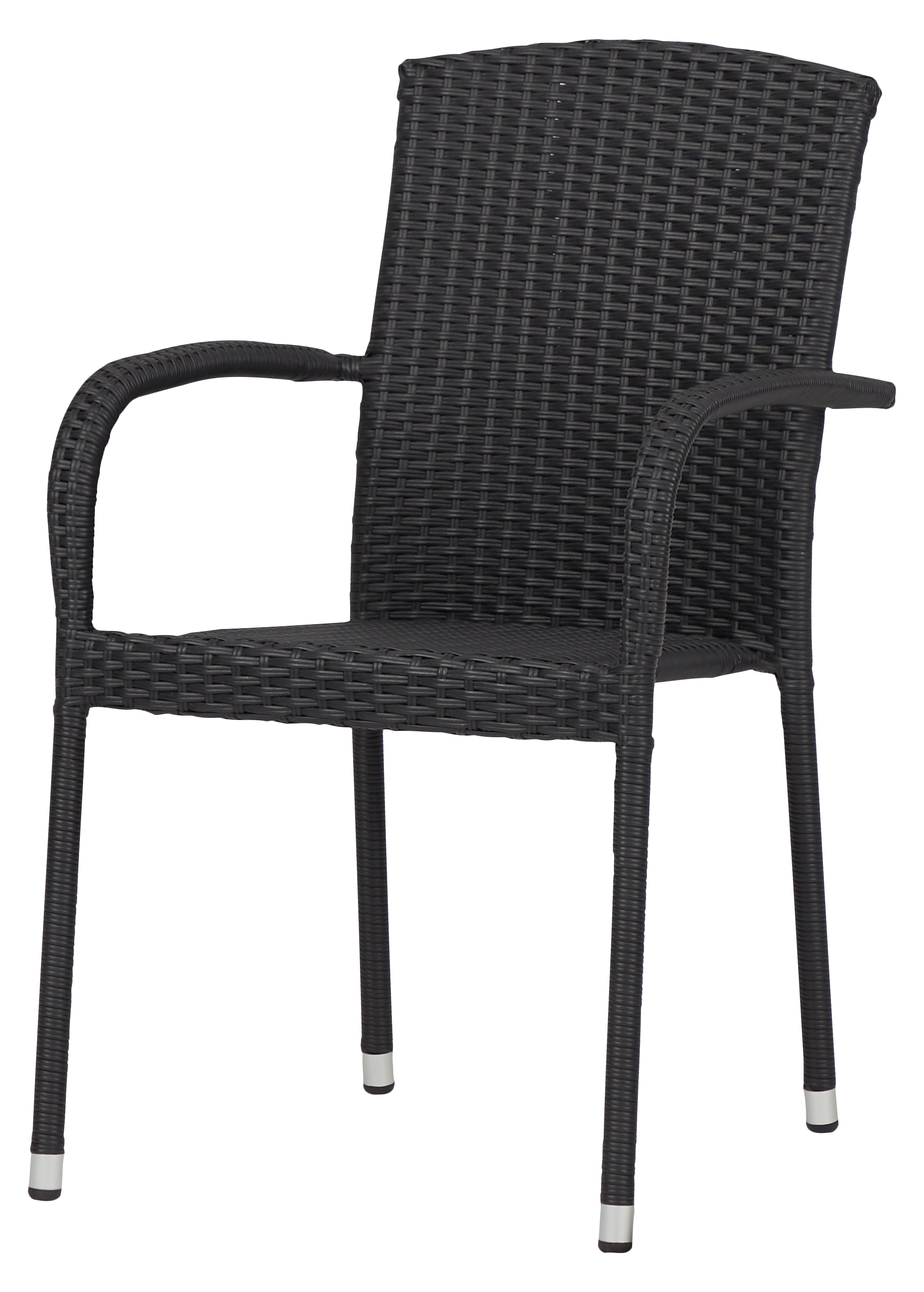 Garden Chair Stackable Black - Livestainable.co.za