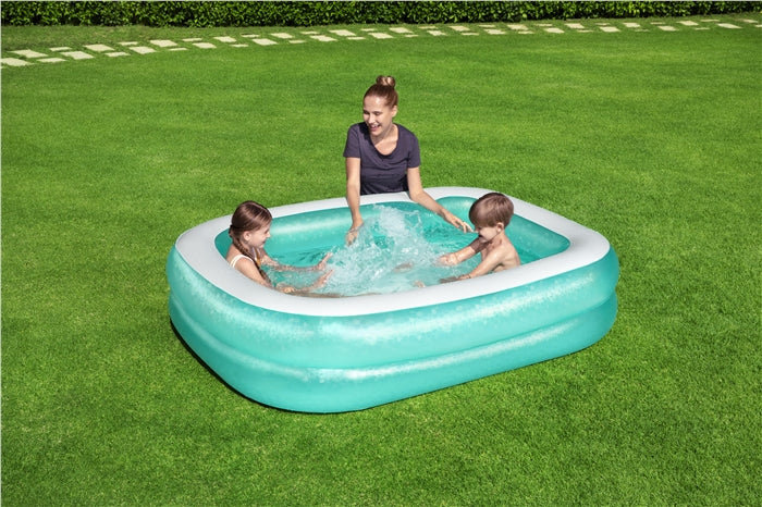 Bestway 201cm X 150cm X 51cm Green Rectangular Family Pool 450 L