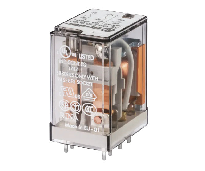 Relay Dpdt 10 A 240 Vac Rect 8 Pcb 55.12.8.240.0000