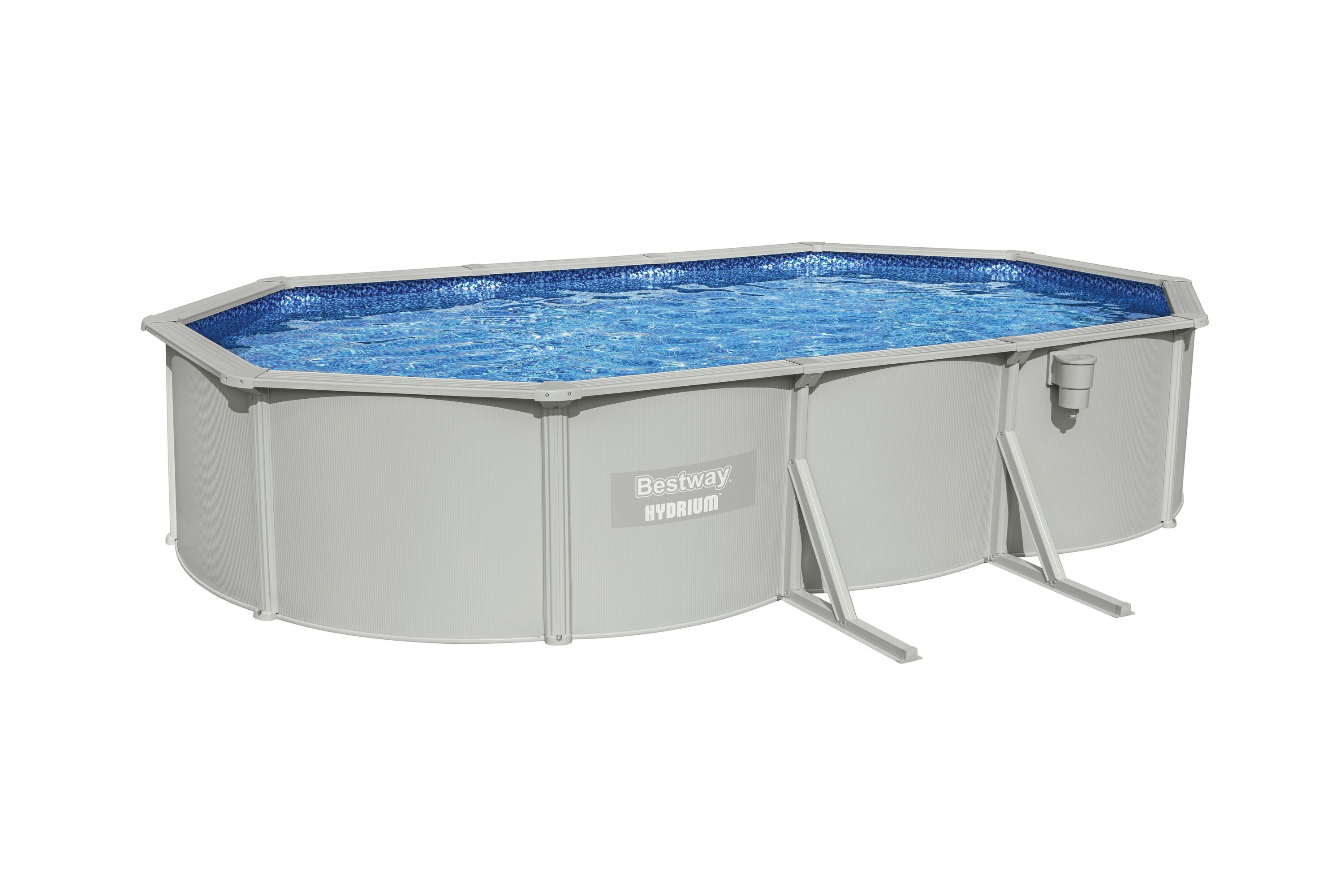 Bestway Hydrium 6.10m X 3.66m X 1.22m Oval Pool Set 19,929 L With Sand Filter