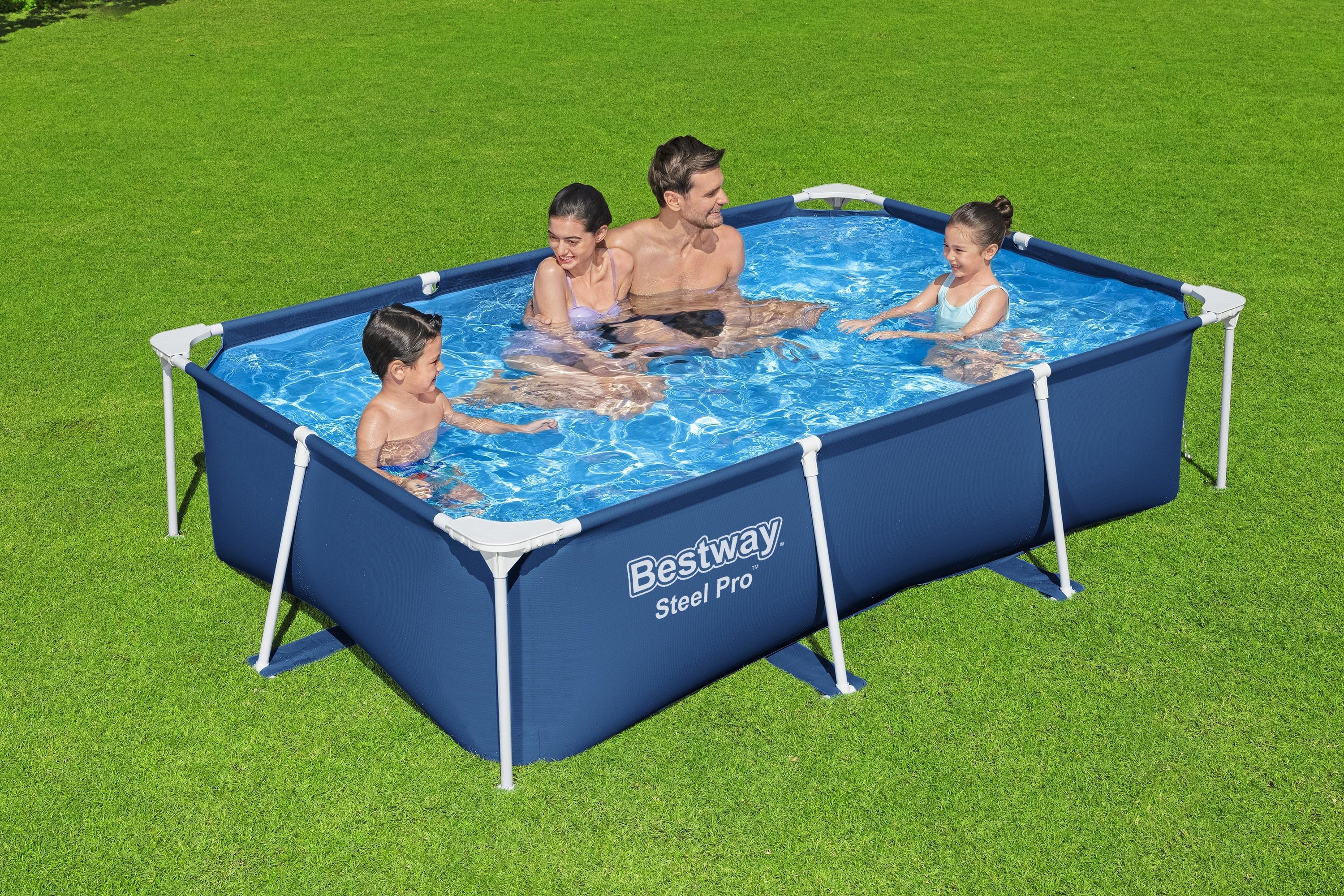 Bestway 259cm X 170cm X 61cm Steel Pro Frame Pool 2300 L (No Pump & Filter)