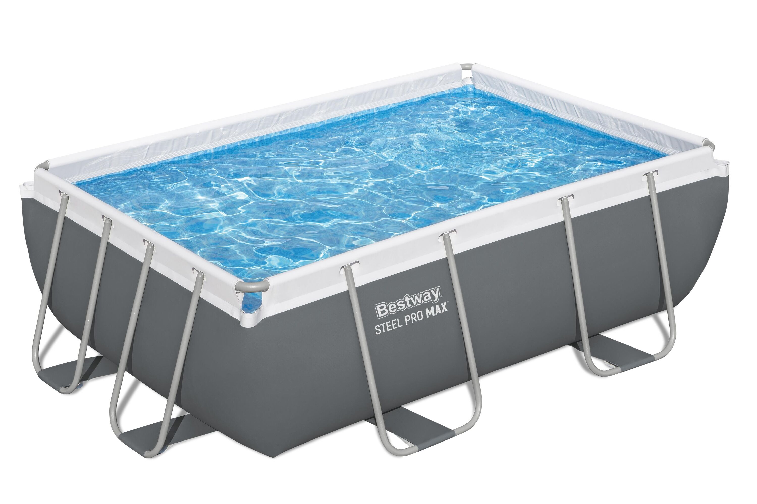 Bestway 2.82m X 1.96m X 84cm Steel Pro Max Rectangular Pool Set 3662 L