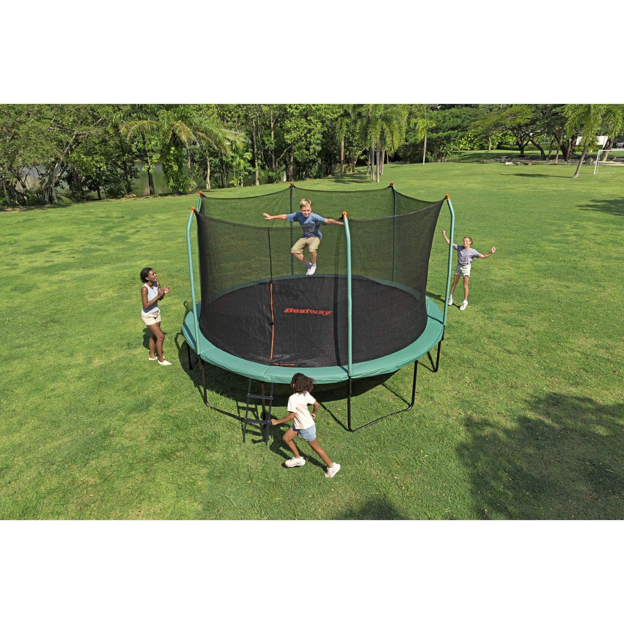 Bestway 14' X 9'4.5"/4.27m X 2.86m Xtreme Air Trampoline